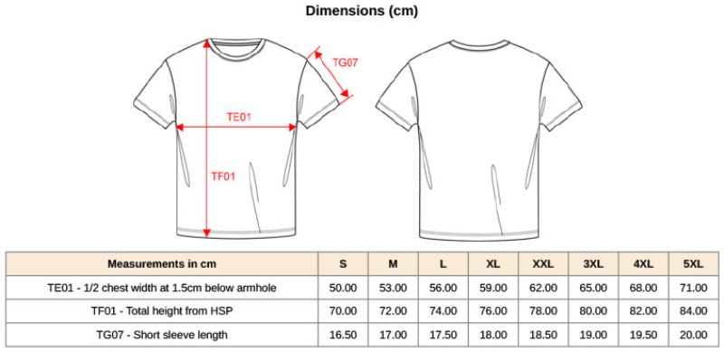 Herren Bio IC T-Shirt Kariban | K 3025IC Grössentabelle