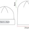 Bio Strickmütze Beechfield | B 50N Grössentabelle