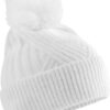 Strickmütze mit Pompon "Snow Luxe" Beechfield | B 529