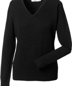 Damen V-Ausschnitt Strickpullover Russell Athletic | 710F