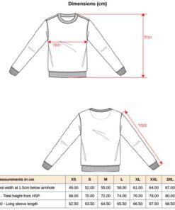 Sweater "Made in Portugal" Kariban | K 4035 Grössentabelle