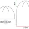 Circular Patch Beanie Beechfield | B 332R Grössentabelle