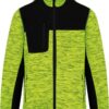fluorescent yellow melange/black
