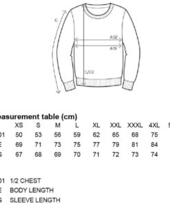 Herren Sweater Promodoro | 5099 Grössentabelle