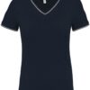 Damen Piqué V-Ausschnitt T-Shirt Kariban | K 394