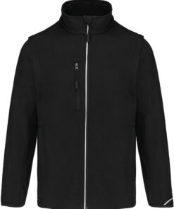 3-Lagen Softshell Jacke mit abnehmbaren Ärmeln Kariban ProAct | PA 323