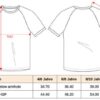 Kinder Kontrast Sport Shirt Kariban ProAct | PA 4046 Grössentabelle