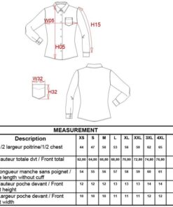 Popeline Bluse "Jessica" langarm Kariban | K 549 Grössentabelle