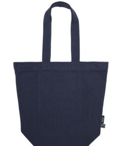 Bio Fairtrade Baumwolltasche mit Zipp Neutral | O 90053