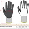 Workwear Schnittschutzhandschuhe Kariban | WKP 709 Grössentabelle