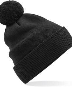 Bio Strickmütze mit Pompon "Snowstar®" Beechfield | B 450N
