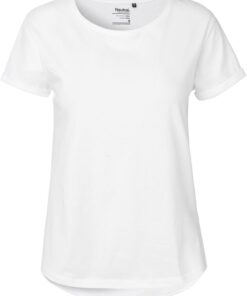Damen Bio T-Shirt mit Umschlag Neutral | O 80012
