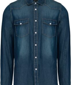 Denim Hemd langarm Kariban | K 519