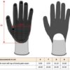 Workwear Schwerarbeits-Handschuhe Kariban | WKP 702 Grössentabelle
