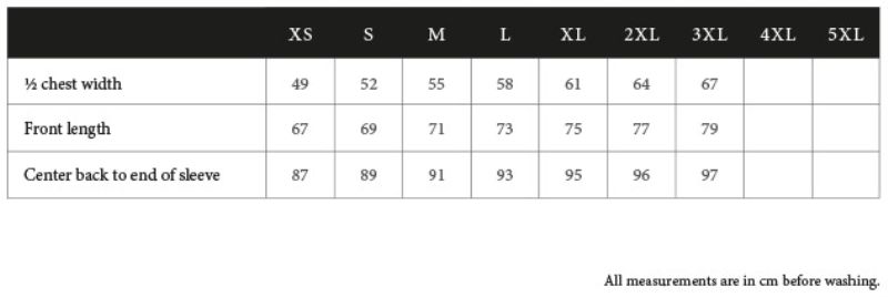 Sweatjacke "Athletic" Tee Jays | TJ 5704 Grössentabelle