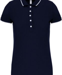 Damen Kontrast Piqué Polo Kariban | K 252