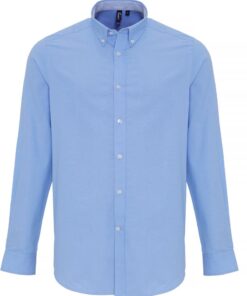 Oxford Hemd Streifen langarm Premier | PR 238