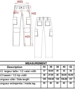 Damen Hose Kariban | K 746 Grössentabelle