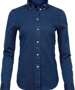 Denim Twill Bluse langarm Tee Jays | TJ 4003