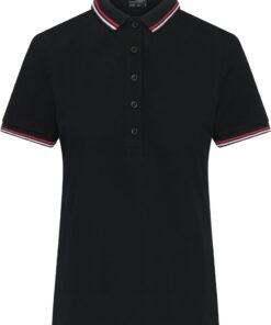 Schweres Damen Piqué Polo mit Kontraststreifen Daiber | JN 1305