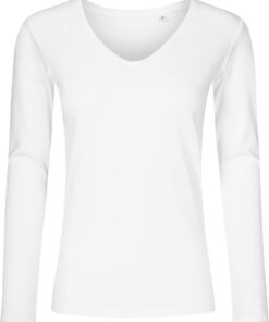 Damen V-Ausschnitt T-Shirt langarm - X.O Promodoro | 1560