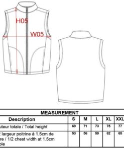 Microfleece Gilet "Luca" Kariban | K 913 Grössentabelle