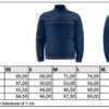 Schwerer Doubleface Workwear Sweater mit 1/4 Zip ProJob | 2128 Sweatshirt 1/2 Zip Grössentabelle