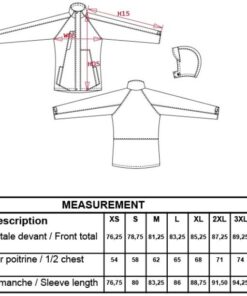 3-in-1 Parka Kariban | K 657 Grössentabelle