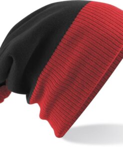 2-farbige Strickmütze mit Pompon Beechfield | B 451