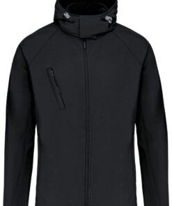 Herren 3-Lagen Kapuzen Softshell Jacke Kariban | K 413