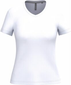Damen V-Ausschnitt T-Shirt Kariban | K 381